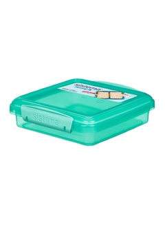 اشتري Sistema Sandwich Box 450ML Green : Sandwich Storage - Leak-proof - Portable - Lunch Container - BPA-free Green 15.5 x 15 x 4.3cm في السعودية