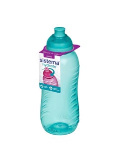 Buy Sistema Twist 'N Sip 330ml Squeeze Water Bottle Green - Leak-proof Multicolour in UAE