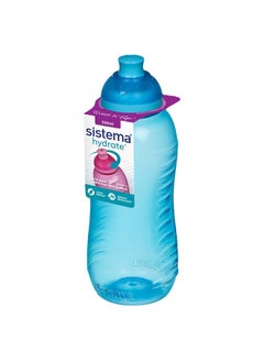 Buy Sistema Twist 'N Sip 330ml Squeeze Water Bottle Blue Leak-proof - Kitchen Accessory - Portable Blue in UAE