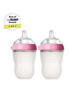 Buy Nature Feel Baby Feeding Bottle 250ml Pack Of 2 Pink in Saudi Arabia