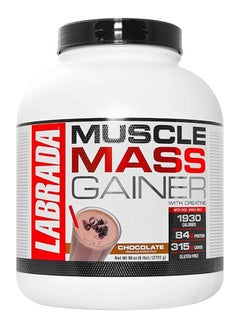 Buy Muscle Mass Gainer Protein Powder With Creatine Chocolate 96 Oz 6 Lb 2722g in UAE