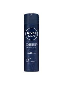 Buy Deep Black Charcoal & Dark Wood Anti-Perspirant Spray Multicolour 150ml in UAE