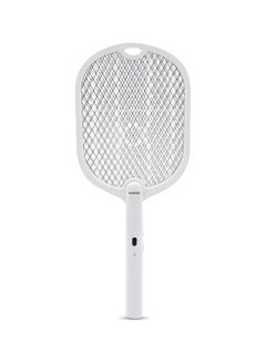 Buy Electric Mosquito Swatter , Rechargeable, Long Life Battery and High Power, Charging 4-5 Hours, Insect Bat Perfect for Bedroom, Kids Room, Kitchen OMBK1753 White in Saudi Arabia