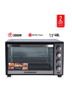 Buy Electric Oven With Rotisserie 48 L 2000 W OMO2141 Black in Saudi Arabia