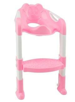 Buy Adjustable Design Ladder Potty Training With Handles For 12 Months+, Pink And white in UAE