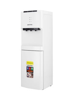 Buy 3 Taps Water Dispenser with Cabinet |  Hot , Normal and  Cold water supply KNWD6076 White in Saudi Arabia