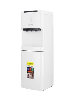 Buy 3 Taps Water Dispenser with Cabinet |  Hot , Normal and  Cold water supply KNWD6076 White in UAE