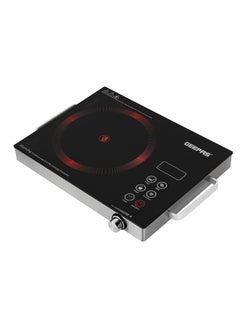 Buy 4 Digit LED Display Digital Infrared Cooker,High-Temperature Resistant Glass 280*360mm, Elegant Design, Fireproof Material, Stainless Steel Body,Ceramic Heating Element, With 10 levels Of watt Setting 2000 W GIC6920NV Black/Red/Grey in UAE