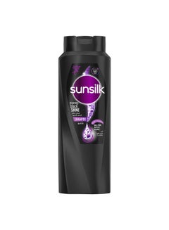 Buy Black Shine Shampoo For Long Lasting Black Hair With Amla Pearl Protein And Vitamin E 700ml in Saudi Arabia