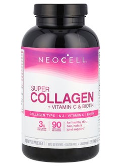 Buy Super Collagen, + Vitamin C & Biotin, 270 Tablets in UAE