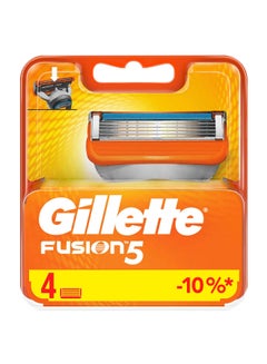 Buy Gillette Fusion Men's Blades x4 in UAE