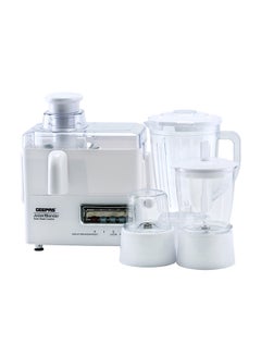 اشتري 4 In 1 Food Processor With Stainless Steel Blades, 1.8L Plastic Jar, 2 Speed Control With Pulse, Overload Protection, ABS Plastic Body, Stainless Steel Grater 1.8 L 650 W GSB5439 White في السعودية