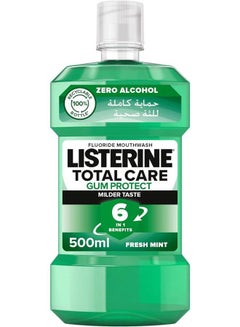 Buy Listerine Mouthwash, Teeth & Gum Defence, Milder Taste, Soft Mint, 500ml in UAE