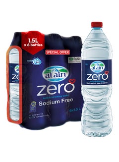 اشتري مياه شرب زيرو خالية من الصوديوم 1.5لتر عبوة من 6 قطع في الامارات