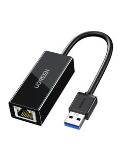 اشتري يوجرين USB 3.0 محول إيثرنت USB to RJ45 شبكة الاتصال 1000Mbps جيجابت متوافق مع ماك بوك، PC، سويتش، ويندوز 11/10 / 8.1 / 8/7، MAC OS IOS، لينيكس أسود في الامارات