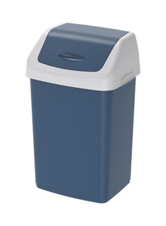 Buy Flip Top Waste Bin -Pearl Blue 46Liters in UAE