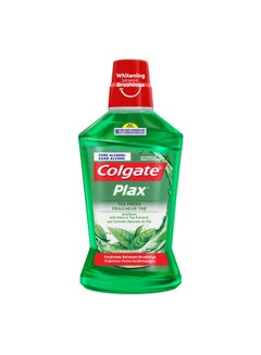 Buy Plax Fresh Tea Mouthwash, 500ml in UAE