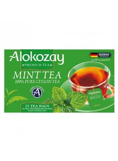 Buy Mixture Of Ceylon Black Tea with Mint 25 Tea Bags 50.0grams Pack of 25 in UAE