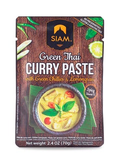 Buy Thai Green Curry Paste With Chillies And Lemongrass 70grams in UAE