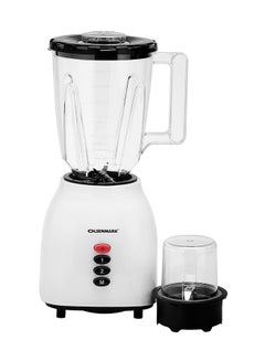 Buy 2-In-1 Multifunctional Blender -OLSENMARK OMSB2361, 300W Power, Stainless Steel Blades, 2 Speed Control With Pulse - 1.5L Jar, 1 Grinder Jar With Over Heat Protection And Safety Lock 1.5 L 300 W OMSB2361 White/Black in UAE