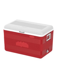 Buy Keep Cold Plastic Cooler Icebox Deluxe Red 68Liters in Saudi Arabia