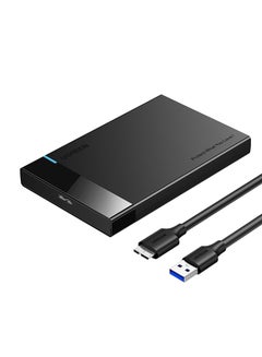 Buy Hard Drive Enclosure Adapter USB 3.0 to SATA External Hard Disk Case for 2.5 Inch 9.5mm 7mm Sandisk WD Seagate Toshiba Samsung SATA III HDD SSD 6TB PS5 PS4 Black in UAE