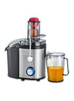 Buy Juice Extractor Stainless Steel with Powerful Function 1.7 L 800 W JE800-B5 Black/Silver/Clear in UAE