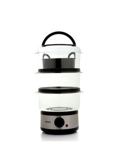 Buy Food Steamer 7.5 L 500 W MT-FS88 Clear/White/Grey in Egypt