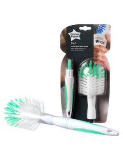 Buy Closer To Nature Bottle Brush And Teat Brush, Green in UAE