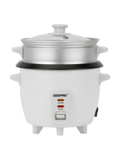 Buy Automatic Rice Cooker| 3 in 1 function, Cook, Steam and Keep Warm| Non-Stick inner pot, Aluminum Steamer| Single Switch| 2 Years Warranty 1 L 400 W GRC4325H White in Saudi Arabia