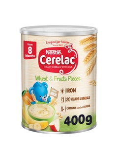 Buy Cereals With Iron Plus Wheat And Fruit Baby Food 400grams in UAE