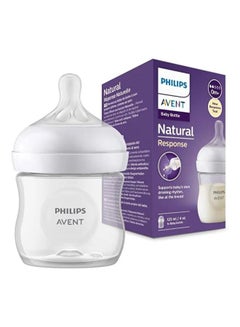 اشتري Anti-Colic Ergonomic Shape Natural Feeding Bottle, Newborn, Clear-125 ml في الامارات