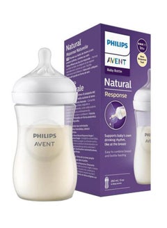 Buy Natural 3.0 Feeding Bottle 260 ML, White in Egypt