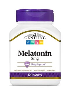 Buy Melatonin 5Mg Dietary Supplement - 120 Tablets in UAE