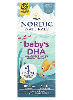 Buy Nordic Naturals, Baby's DHA, 2 fl oz (60 ml) in UAE