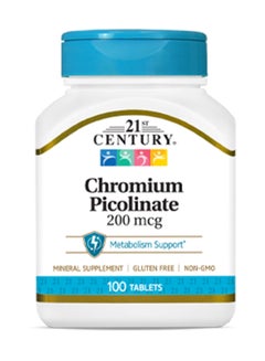 Buy 21st Century Chromium Picolinate 200 Mcg, 100 Tablets in UAE