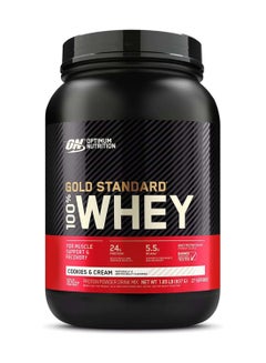 Buy Gold Standard 100 Percent Whey Protein - Cookies And Cream - 837 Gram in Saudi Arabia