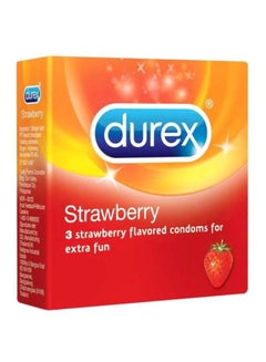 Buy Pack Of 3 Condom - Strawberry in Egypt