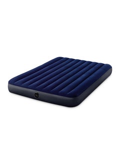 Buy Dura-Beam Standard Fiber Technology Classic Downy Airbed PVC Blue/Black 152x203x25cm in UAE