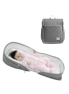 Buy Portable Baby Bed And Bag - Grey in Saudi Arabia