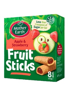 Buy Strawberry And Apple Flavored Fruit Sticks 8-Bars 152grams in UAE