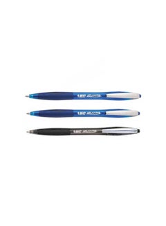 Buy 3-Piece Atlantis Ballpoint Pen (2 Blue/ Black) in Egypt