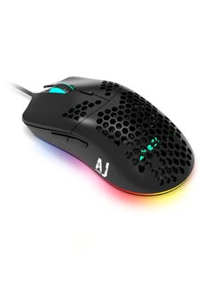 Buy AJ390 Gaming Wired Ultra-Lightweight Honeycomb Design 16000DPI Programmable Mice 7 Buttons Computer Mouse for Laptop in UAE