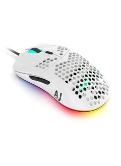 Buy AJ390 Gaming Wired Ultra-Lightweight Honeycomb Design 16000DPI Programmable Mice 7 Buttons Computer Mouse for Laptop in Saudi Arabia