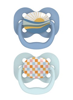 اشتري Advantage Stage-1 Pacifier, 0-6 Months, Pack Of 2 - Multicolor في مصر