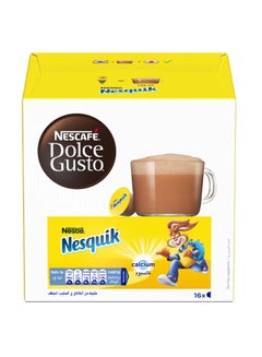 Buy Dolce Gusto Nesquik Chocolate Coffee 16 Capsules 16grams in UAE