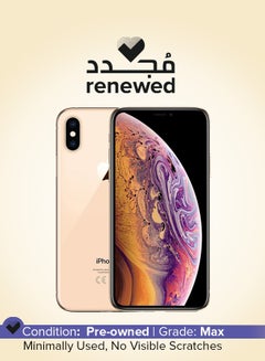 Buy Renewed - iPhone XS With FaceTime Gold 256GB 4G LTE in UAE