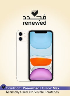 اشتري Renewed - iPhone 11 With Facetime White 128GB 4G LTE في السعودية