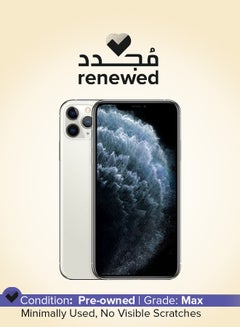 Buy Renewed - iPhone 11 Pro With FaceTime Silver 256GB 4G LTE in UAE
