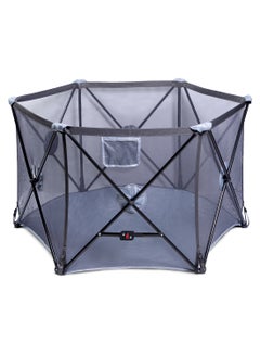 Buy Pop N Play Foldable Playard, Easy And Compact Fold - Grey in Saudi Arabia